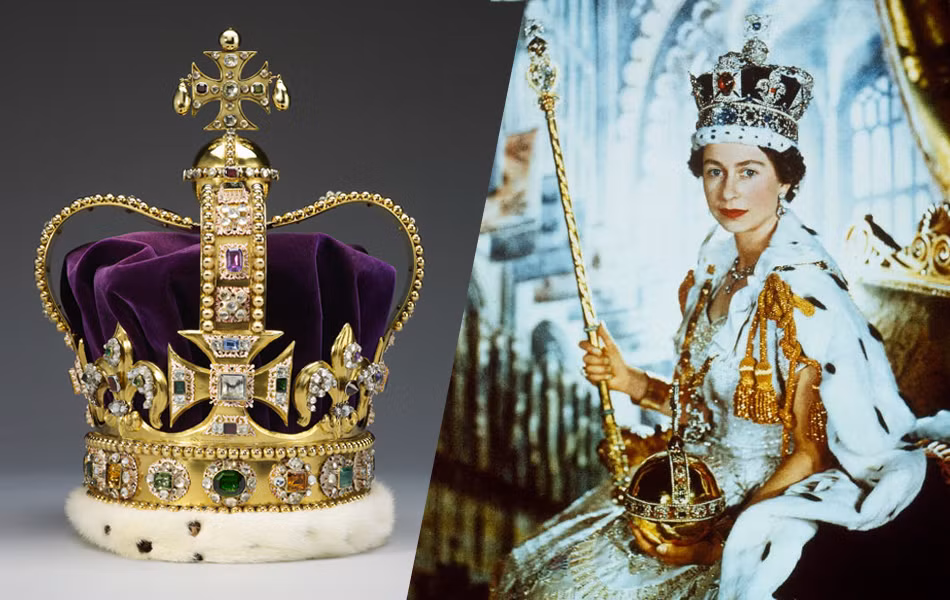 Vương miện St Edward ban đầu được chế tác cho Vua Charles II - người trị vì nước Anh từ năm 1660 - 1685. Những thế kỷ sau đó, vương miện chỉ được sử dụng trong các lễ đăng quang vì quá nặng.