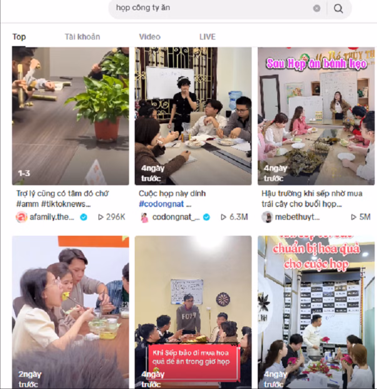 Trào lưu “sếp bảo chuẩn bị đồ ăn lúc họp” làm netizen thích thú Trao luu “sep bao chuan bi do an luc hop” lam netizen thich thu