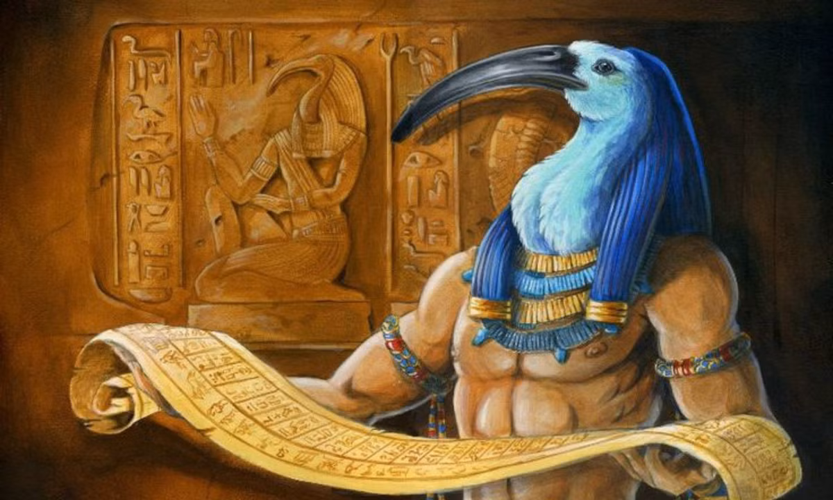 Cuốn sách của Thoth được viết phần lớn trên giấy cói của người Ai Cập, phần lớn được chép vào thời Ptolemaic của nước này. (Nguồn: vietjet.net) 