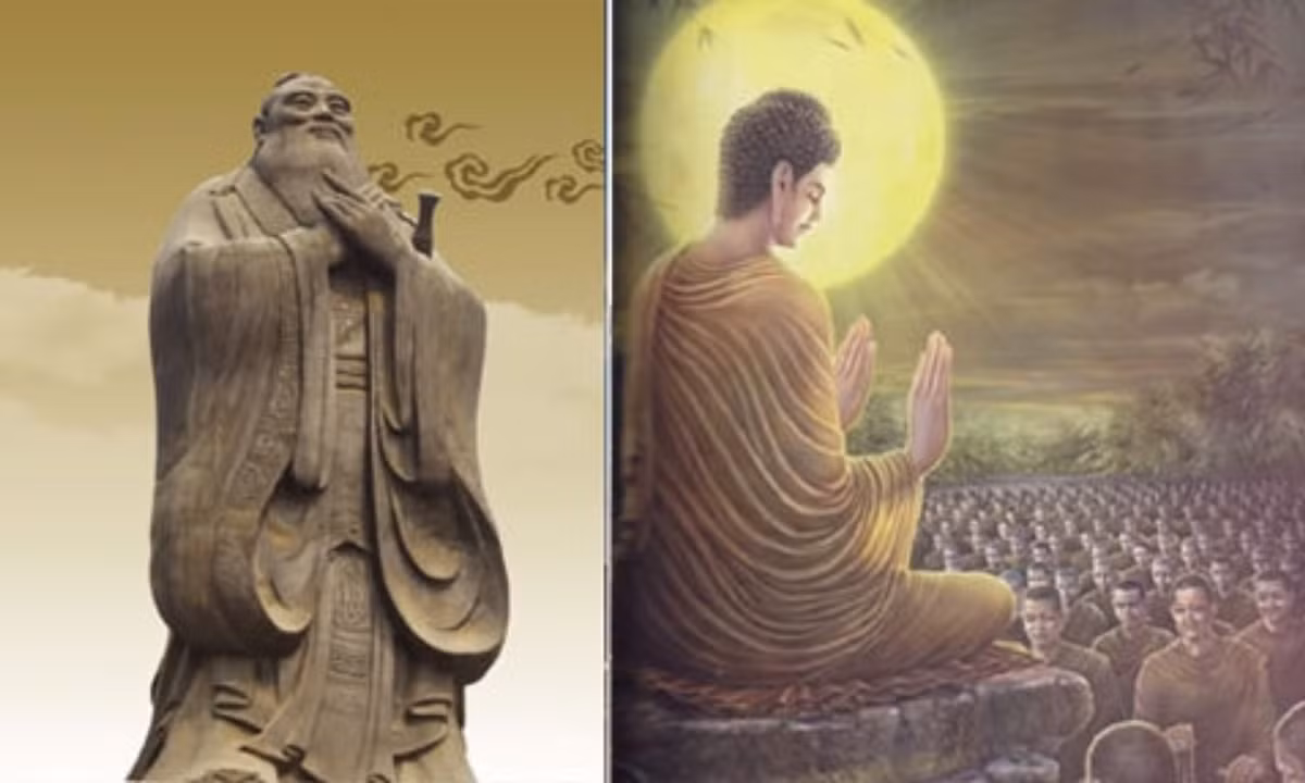 Trùng hợp 4: Khổng Tử của Trung Quốc và Thích Ca Mâu Ni của Ấn Độ, sống cùng thời, hai người chỉ thua kém nhau 14 tuổi. Một người kiến lập văn hóa truyền thống Nho học phương Đông kéo dài 3000 năm; một người sáng lập một trong những tôn giáo lớn nhất trên thế giới – Phật giáo. Hai người một Đông một Tây, đều đối với thế giới sinh ra ảnh hưởng to lớn.