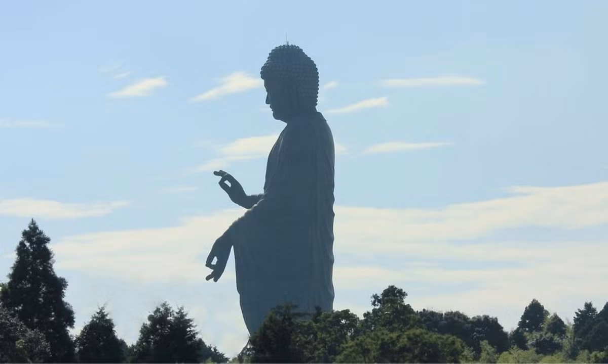 5. Tượng Ushiku Daibutsu: nằm ở thành phố Ushiku, Nhật Bản. Bức tượng được xây xong năm 1995, là một trong những bức tượng cao nhất thế giới. Bức tượng bằng đồng, tạc Đức Phật A Di Đà, còn được gọi là Ushiku Arcadia. (Nguồn: Yeudulich)