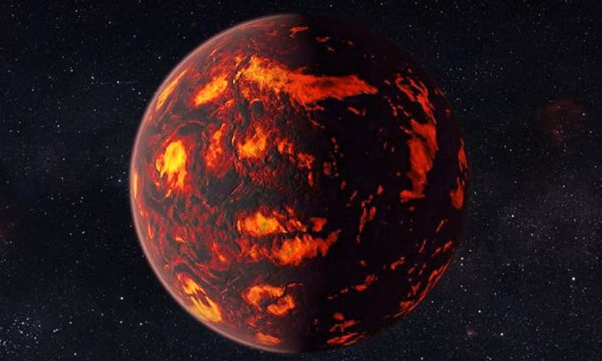9. 55 Cancri e: Ngoại hành tinh giá trị nhất của vũ trụ. Các nhà thiên văn học cho rằng 55 Cancri e có thể bao gồm carbon áp suất cao ở dạng than chì và kim cương cùng với sắt và các chất khác. (Nguồn: eos.org). 