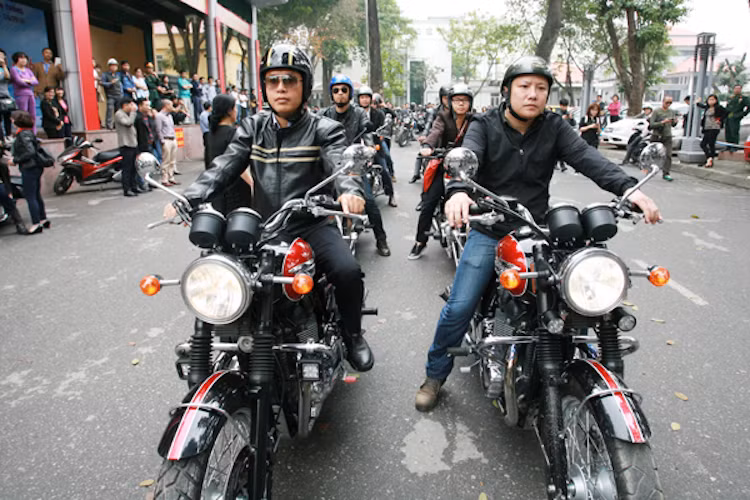 Một số thành viên của CLB Triumph Hà Nội, nơi Trần Lập cũng từng tham gia sinh hoạt khi còn sống.