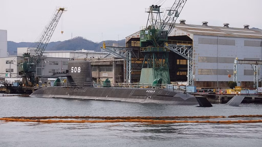 SS-508 Sekiryu (rồng đỏ) hoạt động từ ngày 13/3/2017. Theo kế hoạch, Nhật Bản sẽ đóng mới 13 tàu ngầm lớp Soryu nhằm nâng cao sức mạnh tác chiến trên biển cho JMSDF. Ảnh: JMSDF