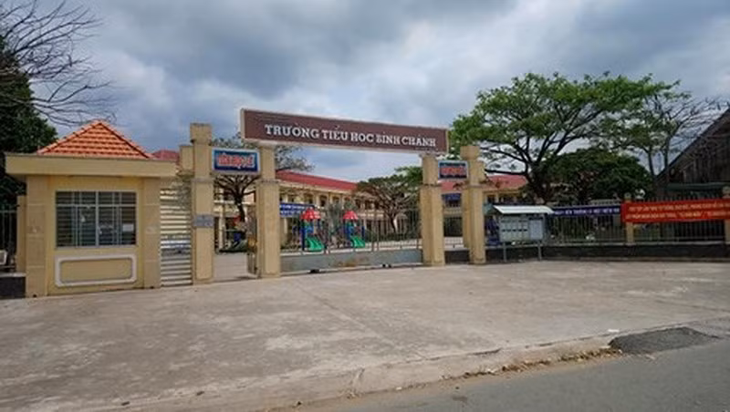 Trường Tiểu học Bình Chánh. Ảnh: NLĐ.