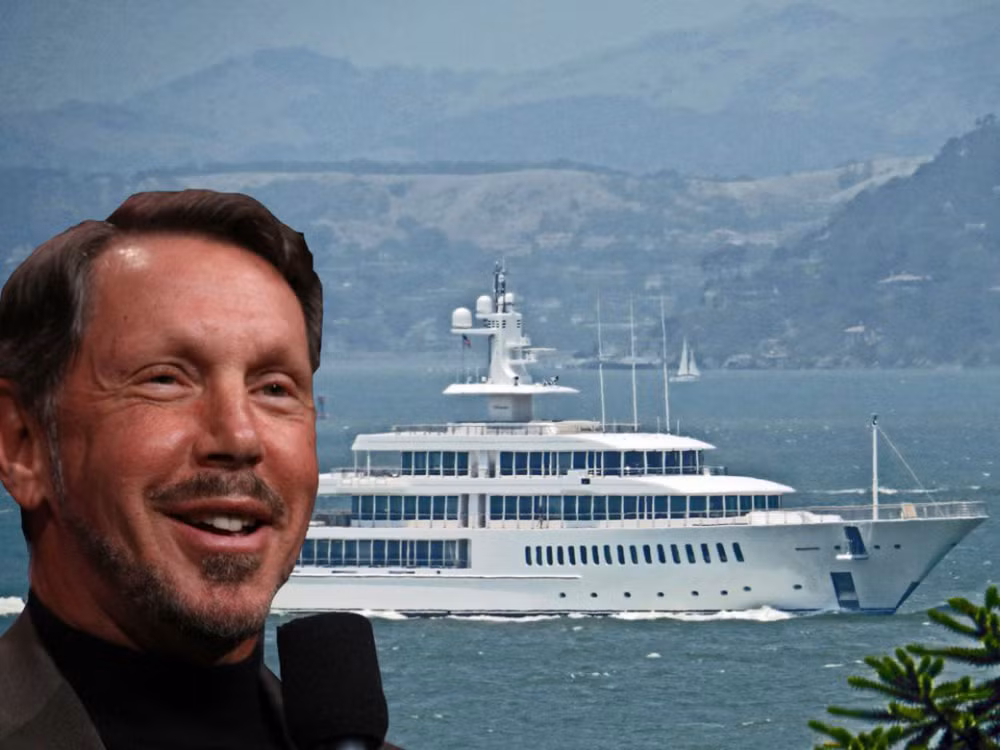 Người đồng sáng lập hãng phần mềm Oracle, Larry Ellison, sở hữu nhiều du thuyền, trong đó có chiếc Musashi dài 88m được ông mua vào năm 2013. Ảnh: Getty