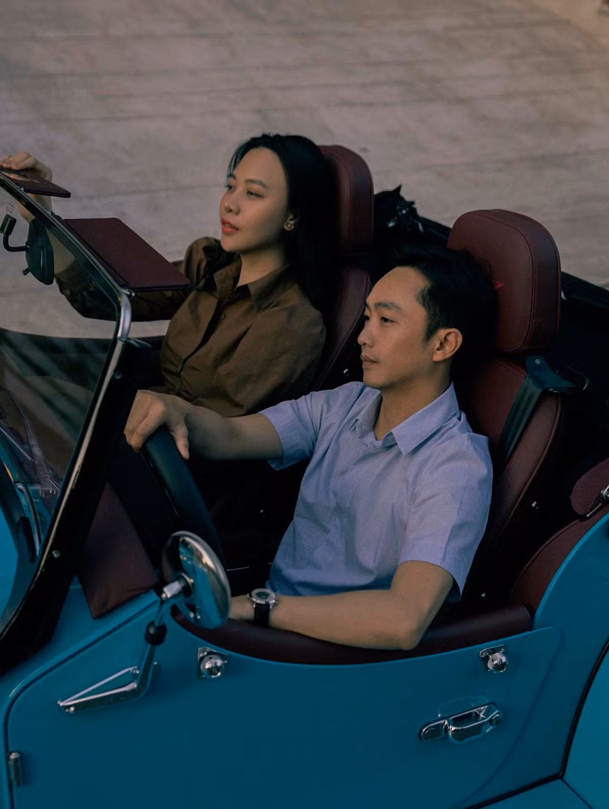 Valentine năm nay, doanh nhân Nguyễn Quôc Cường đăng tải tắm hình với dòng trạng thái tình tứ "Mình cứ yêu nhau nhẹ nhàng thôi Đàm Thu Trang nhé. 14-2-2022".