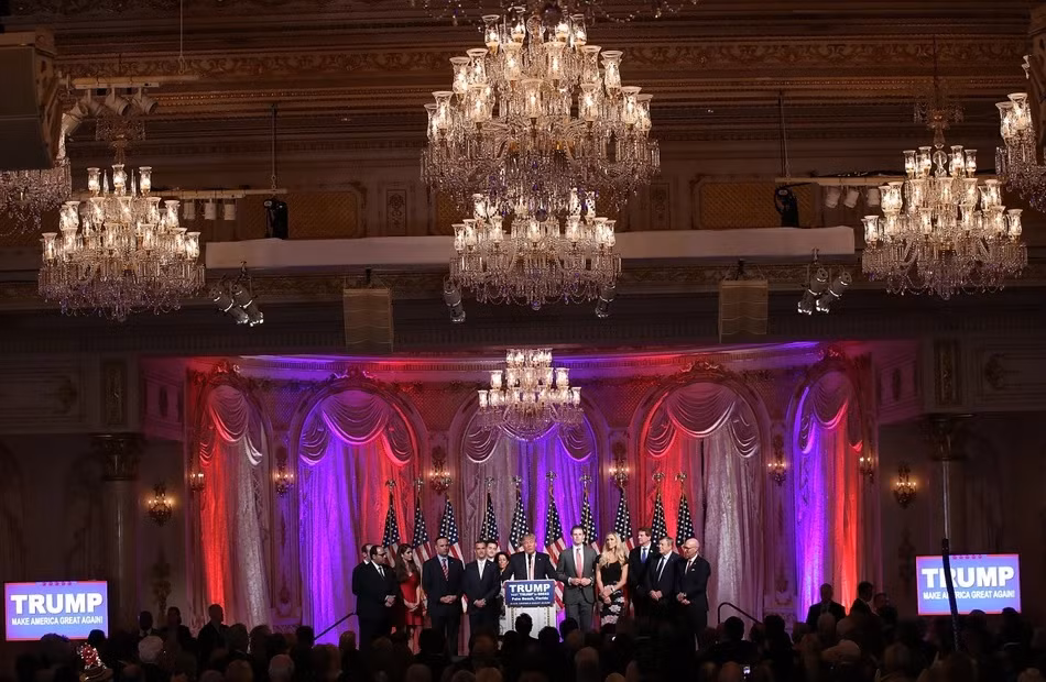 Mar-a-Lago cũng từng là nơi ông Trump tổ chức các cuộc vận động tranh cử. Ảnh: Getty