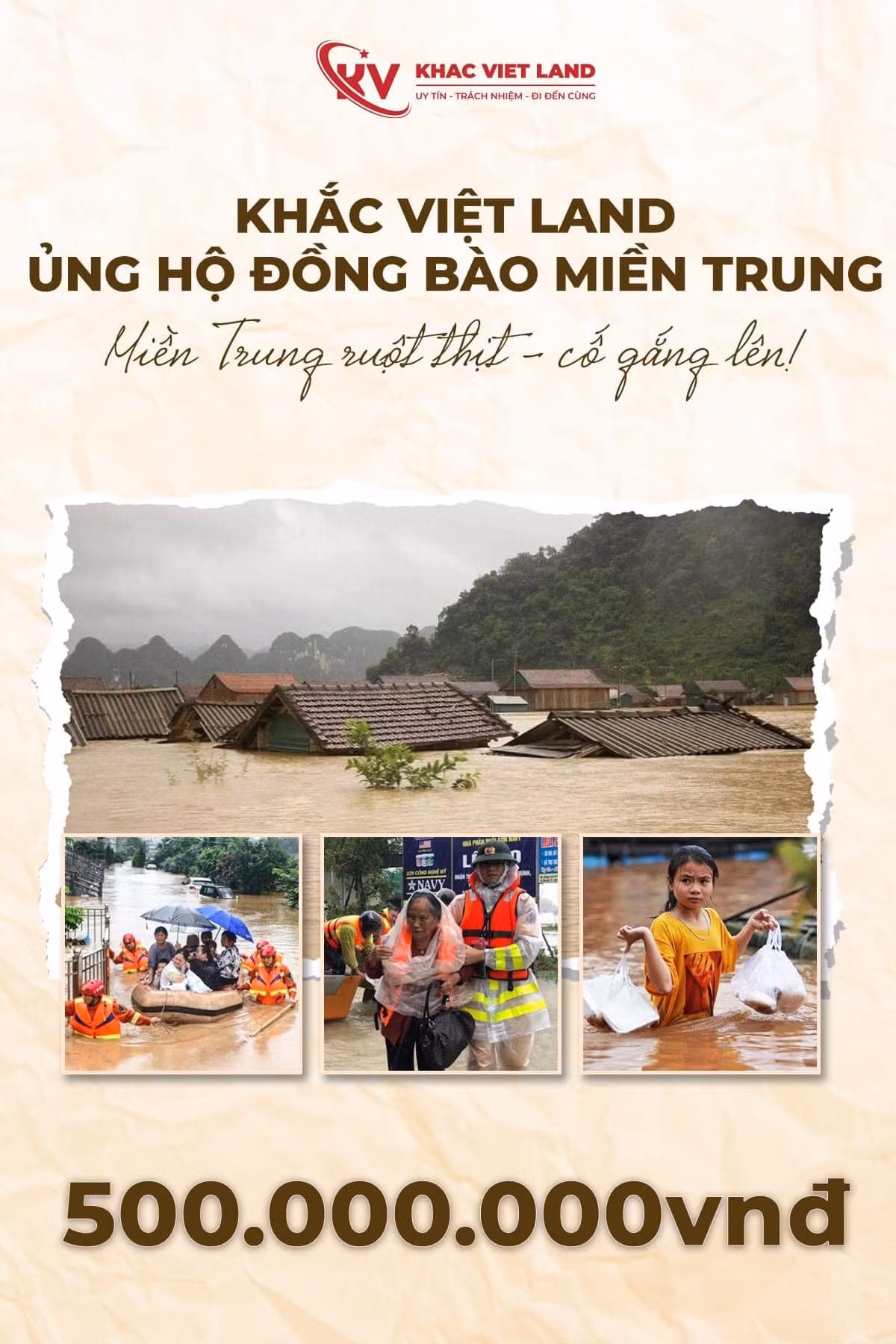 Mới đây, ca sĩ Khắc Việt nhận được nhiều lời khen ngợi của khán giả khi công khai ủng hộ miền Trung 500 triệu đồng. Nam ca sĩ cho hay: "Khắc Việt sẽ thông qua Uỷ ban Trung ương Mặt trận Tổ quốc Việt Nam, xin được san sẻ cùng đồng bào số tiền 500 triệu đồng để cùng khắc phục hậu quả". Ảnh: FB Khắc Việt Singer