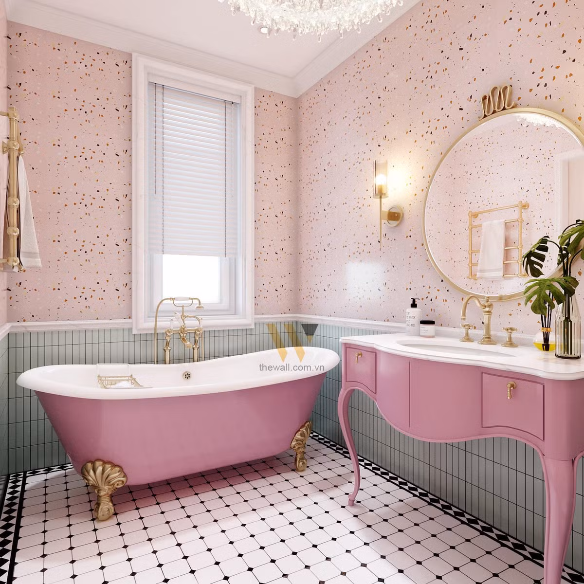 Phòng tắm của Hana được trang bị nội thất hiện đại chẳng kém khách sạn sao cấp.