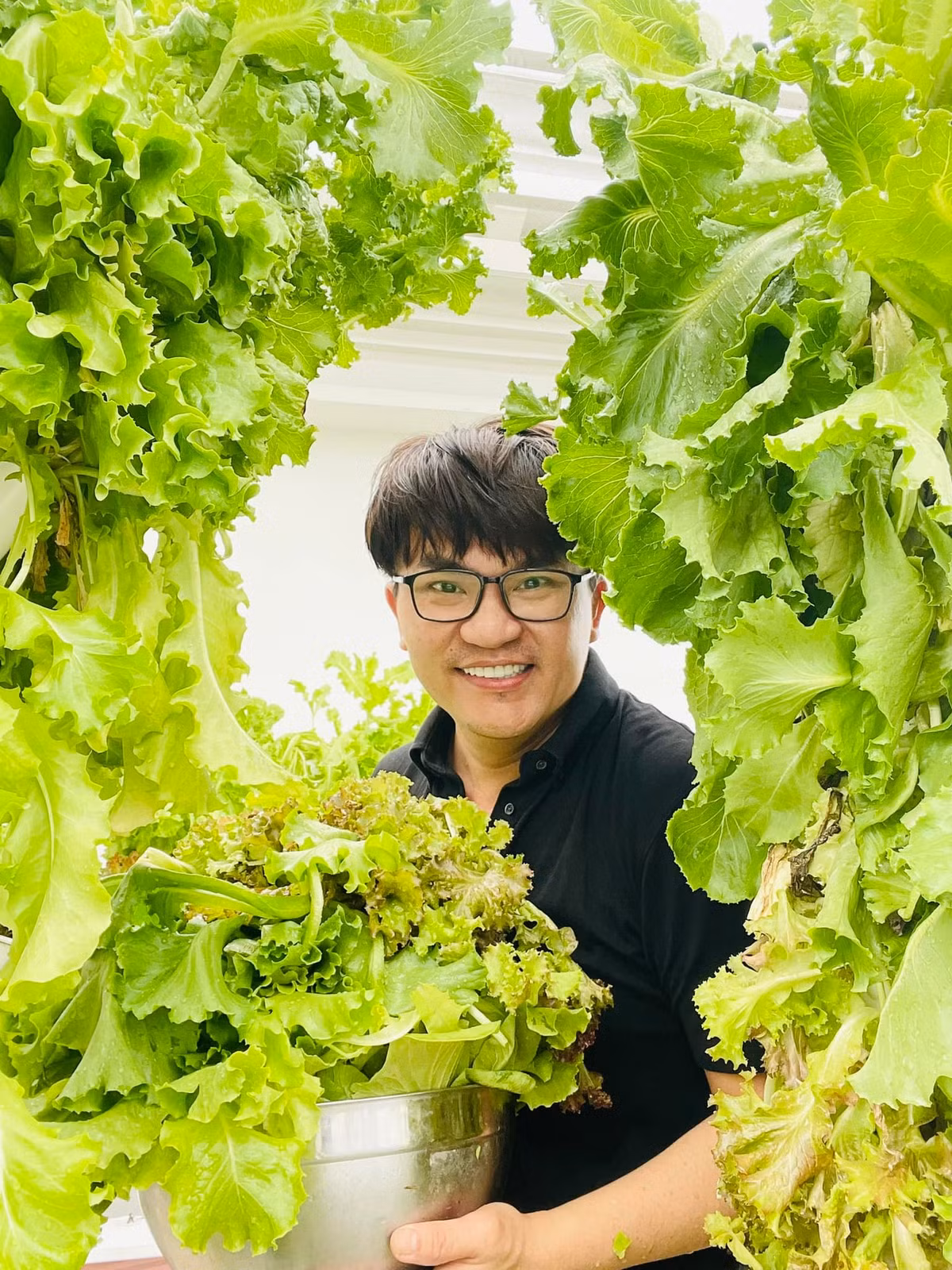 MC Đại Nghĩa là một trong những sao nam Việt rất thích trồng cây trên sân thượng. Anh thường xuyên chia sẻ những clip hướng dẫn trồng rau tại nhà.