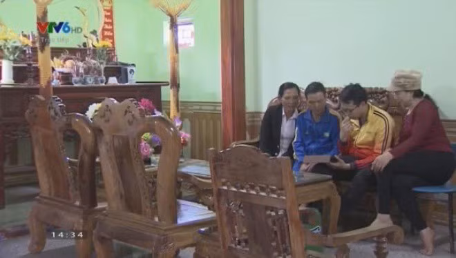 Vài năm trước, Phạm Xuân Mạnh đã tích cóp được ít tiền và xây căn nhà nhỏ 40m2 khang trang hơn cho bố mẹ. Ảnh chụp màn hình VTV6
