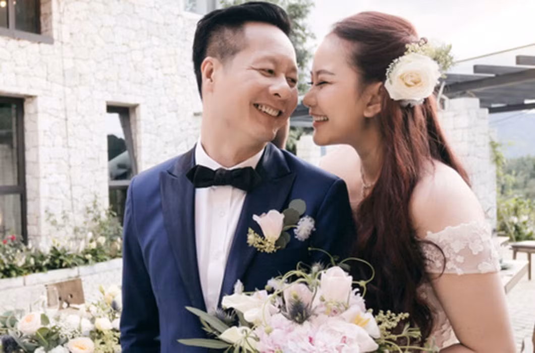 Năm 2015, đại gia Đức An kết hôn với người mẫu Phan Như Thảo - kém ông 26 tuổi. Ảnh: Dân Việt