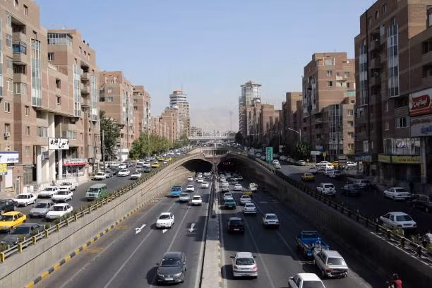 Cảnh kẹt xe ở thủ đô Tehran ngày 08/08/2018.