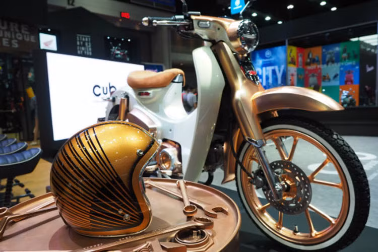 Honda Cub C125 khá khác biệt khi nhìn từ phía sau nhờ vào thiết kế mới của đèn hậu và xi-nhan báo rẽ bởi nó đã được làm mới lại hoàn toàn bằng dạng led hiện đại. Thay vì vành nan, chiếc xe có cặp bánh bằng nhôm đúc 5 cánh kép đẹp mắt, nhưng vẫn sử dụng phanh đùm quen thuộc. Bộ giảm xóc giò gà đặc trưng của Cub đã được Honda làm mới lại để trở thành dạng up side down cao cấp.