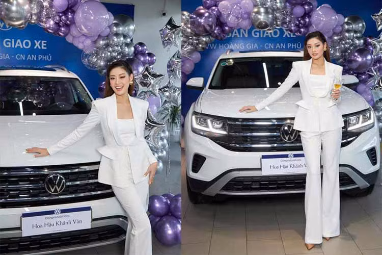 Mới đây, nàng hậu sinh năm 1995 - Khánh Vân đã chi hơn 2 tỷ đồng tậu mẫu SUV 7 chỗ Volkswagen Teramont. Trước khi Khánh Vân tậu Volkswagen Teramont, cô nàng từng có thời gian gắn bó với một số mẫu xe của Hyundai như Elantra và Grand i10.
