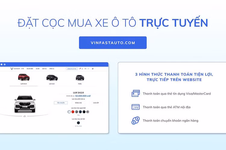Mua xe Vinfast truc tuyen tai Viet Nam, uu dai den 100 trieu dong-Hinh-2