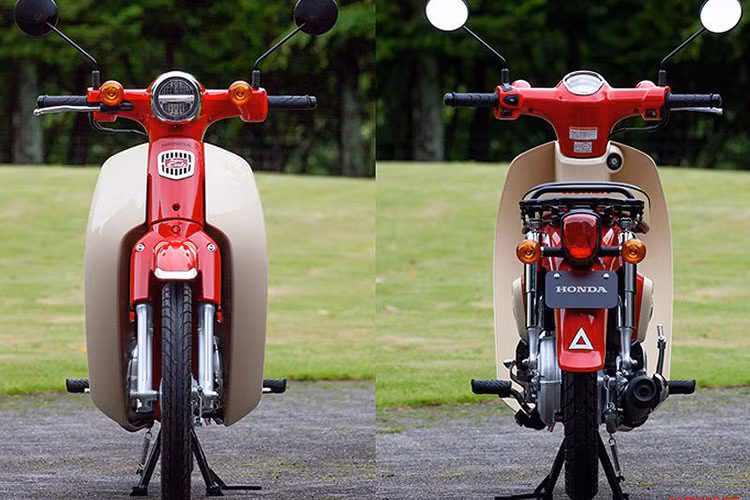 Không phải mẫu Super Cub C125 đắt giá mà chính mẫu Super Cub 50 và 110 hiện tại là nền tảng cho bản kỉ niệm 60 năm của dòng xe này.