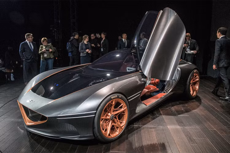 Siêu xe Genesis Essentia Concept: Mẫu xe mang tinh hoa của nhà sản xuất ôtô Hyundai sở hữu thiết kế quyến rũ, hiện đại và hệ động lực hoàn toàn bằng điện, mẫu Genesis Essentia Concept mới này đánh dấu mở ra tương lai mới cho thương hiệu xe ôtô tại Hàn Quốc.