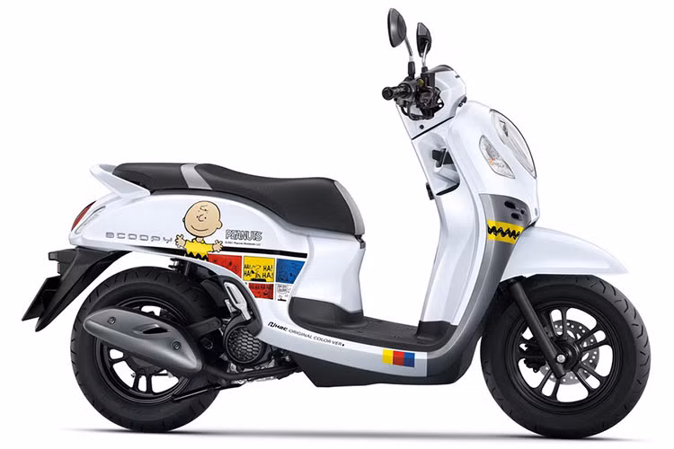 Theo đó, phiên bản Honda Scoopy 2021 đặc biệt này sẽ được sản xuất giới hạn chỉ 4.000 chiếc trên toàn thế giới dưới bộ tem Snoopy - một nhân vật hoạt hình nổi tiếng.