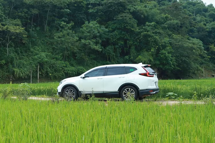 Về kích thước Honda CR-V thế hệ mới đã có sự thay đổi về chiều dài tổng thể tăng thêm 39mm so với phiên bản cũ, với kích thước Dài x Rộng x Cao 4.623 x 1.855 x 1.679, khoảng sáng gầm xe có kích thước là 198mm, la zăng với thiết kế mới kích thước 235/60R18. Ngoại hình xe có nhiều điểm tương đồng với thế hệ cũ, tuy nhiên xe được trang bị thêm ốp cản trước, cản sau và mâm xe mới khác biệt so với hiện tại.