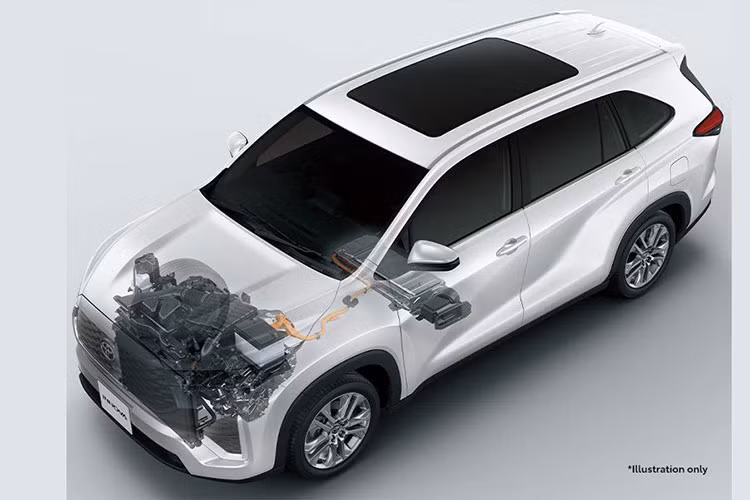 Thứ hai là hệ truyền động hybrid bao gồm máy xăng 4 xi-lanh, dung tích 2.0L với công suất tối đa 152 mã lực tại tua máy 6.000 vòng/phút và mô-men xoắn cực đại 187,3 Nm tại dải tua máy 4.400 - 5.200 vòng/phút. Động cơ này kết hợp với mô-tơ điện mạnh 113 mã lực và 206 Nm.