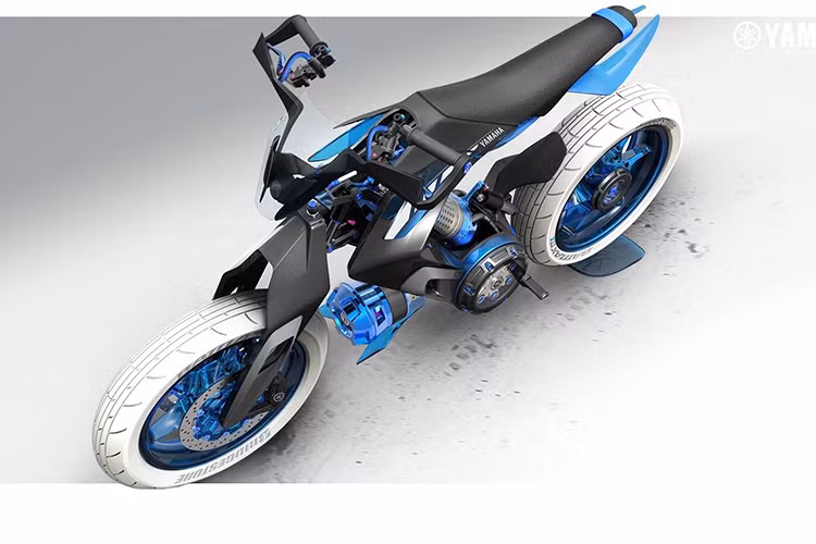 Chiếc Yamaha XT500 H20 2025 mang phong cách địa hình này sẽ được trang bị sẵn bộ vành nan 21 inch ở trước và 18 inch phía sau đi kèm lốp gai.