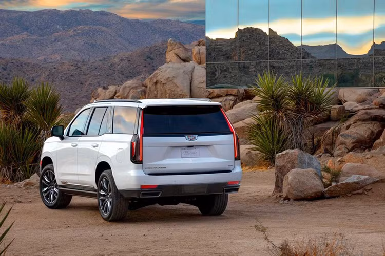 Có thể kể đến một số đối thủ cùng phân khúc của Cadillac Escalade 2021 như BMW X7 tiêu thụ trung bình 13,8 lít/100 km, Lincoln Navigator (12,38 - 13,07/100 km), Mercedes-Benz GLS (13,07 lít/100 km) và Range Rover Sport (12,38 lít/100 km). Cũng may, Cadillac Escalade 2021 còn "ăn uống tiết kiệm" hơn đối thủ Nhật Bản Infiniti QX80 (14,7 - 15,68 lít/100 km).