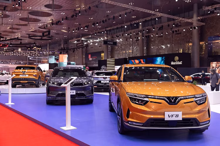 Vinfast VF6, VF7, VF8 va VF9 den Geneva International Motor Show Qatar 2023-Hinh-3