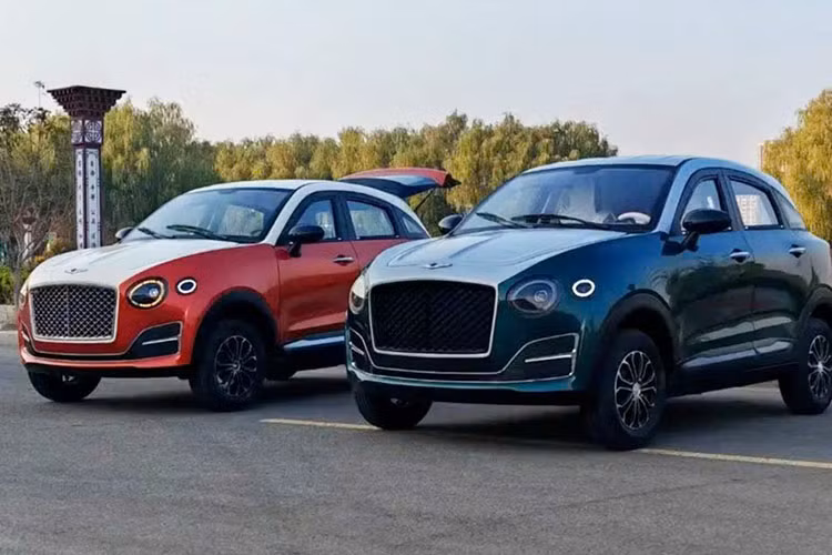 Bentley Bentayga chạy cả xăng lẫn điện, "xe Tàu nhái" chỉ 75 triệu Bentley Bentayga chay ca xang lan dien,