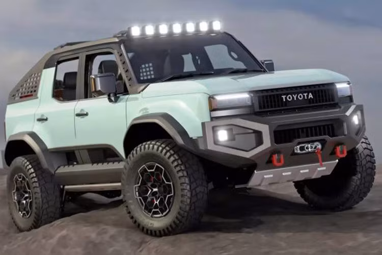 Phiên bản ý tưởng của mẫu xe bán tải Toyota Land Cruiser này không chỉ mang đến hình ảnh mới mẻ cho "huyền thoại" Land Cruiser mà còn tạo điều kiện để hành khách có thể trải nghiệm thiên nhiên một cách chân thật nhất nhờ vào thiết kế hoàn toàn không có mái và khung xe mở rộng.