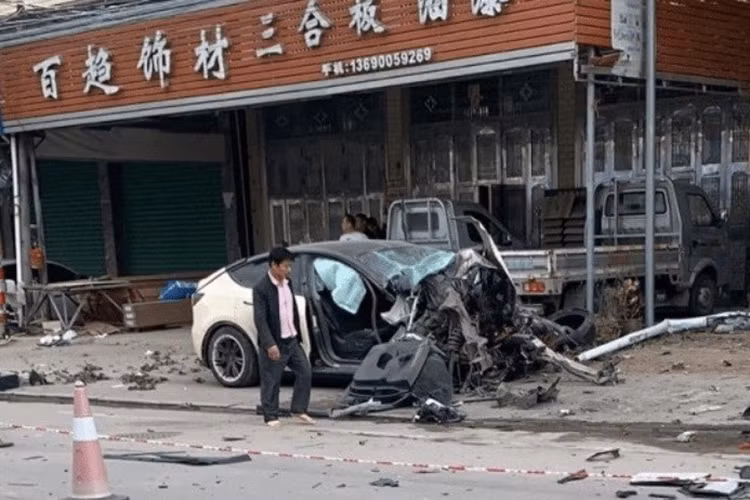 Tesla cong bo vu tai nan xe dien Model Y dam tu vong 2 nguoi