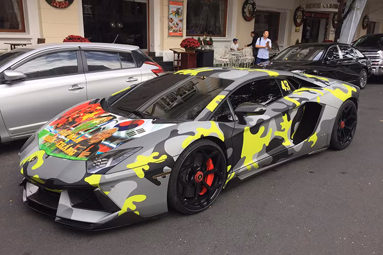 Lamborghini Aventador tại Sài Gòn.
