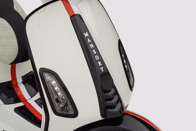 Phiên bản Monaco của Vespa điện được trang bị nhiều bộ phận được làm bằng chất liệu carbon, bao gồm: tấm chắn bùn phía trước, hai bên hông với lỗ thông hơi giả, gương chiếu hậu, viền mũi và viền xung quanh bộ đèn trước và sau.