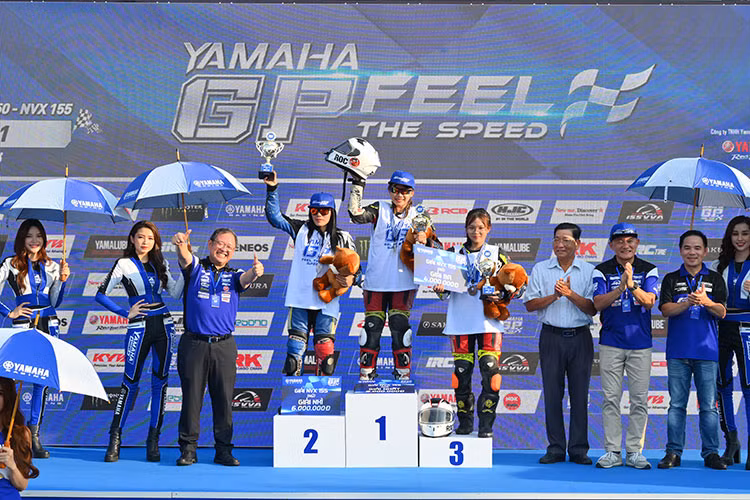 Kết quả giải đua xe hãng hệ Yamaha Exciter 155 VVA năm 2021 bao gồm các vận động viên: Giải Nhất; Huỳnh Minh Sang. Giải Nhì; Lê Khánh Lộc. Giải Ba; Tô Hà Đông Nghi. Giải CLB hệ xe ga Yamaha NVX 155 VVA cho Nam: Giải Nhất; Lê Thành Nhơn. Giải Nhì; Nguyễn Quốc Thái. Giải Ba; Nguyễn Hoàng Long. Giải xe số Yamaha Exciter 155 VVA bao gồm: Giải Nhất; Nguyễn Tôn Anh Phú. Giải Nhì; Mạch Quang Thông. Giải Ba; Lê Quang Đại.