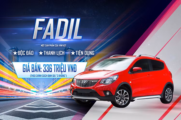 Trong giai đoạn đầu, với chính sách định giá “3 không” – không chi phí đầu tư, không chi phí tài chính, không lãi” cộng thêm chương trình ưu đãi đặc biệt, giá xe VinFast Fadil chỉ 336 triệu (chưa VAT). Đây được xem là mức giá phù hợp đối với người tiêu dùng có mức thu nhập trung bình nhưng mong muốn sở hữu một chiếc xe hiện đại, vượt trội.