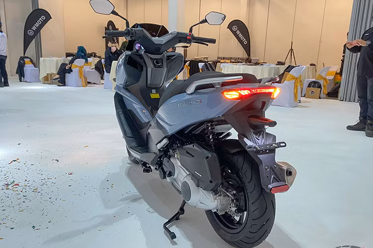 Ở phiên bản mới nhất, Wmoto ES250i được bổ sung 2 màu sắc là đen và trắng đi kèm hệ thống tem xe màu đỏ xanh đặc trưng mới đem tới bề ngoài thể thao cho sản phẩm.