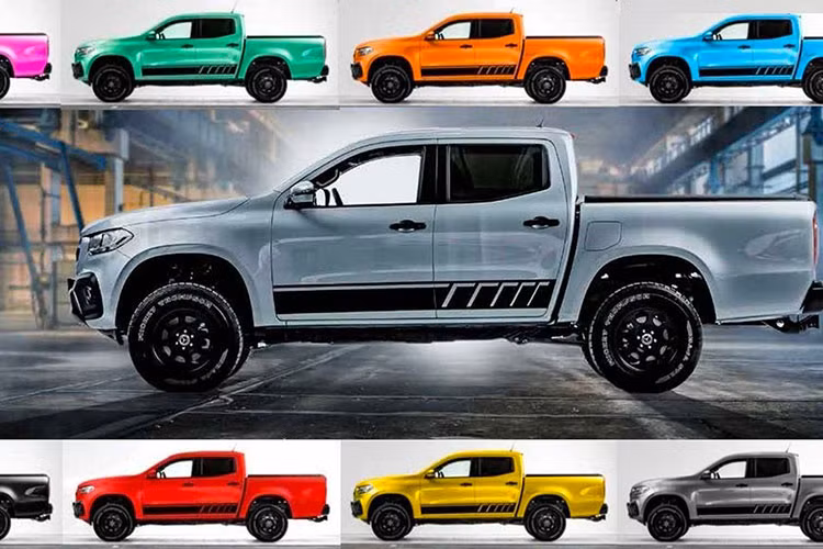 Theo Motor1.com, phiên bản đặc biệt của bán tải Mercedes-Benz X-Class mới được đăng tải từ phía đại lý Mercedes-Benz ở Munchen, Đức. Cụ thể, với gói trang bị off-road X-Class 4x4 đã được cải thiện hệ thống treo nhằm nâng khoảng sáng gầm thêm từ 200mm (7,9 inch) lên 220mm (8,7 inch), đi kèm với bộ mâm 18 inch (265/60R18).