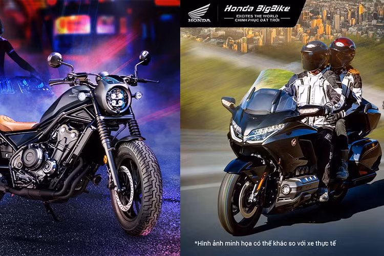 Ra mat Honda Gold Wing va Rebel 500 2022 tai Viet Nam