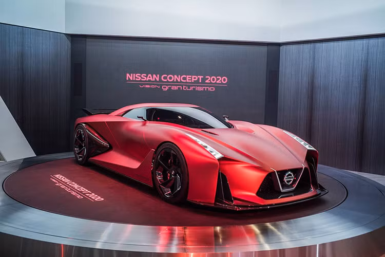  Nissan Concept 2020 Vision Gran Turismo được thiết kế bởi một nhóm nhỏ các nhà thiết kế trẻ tuổi tại Nissan Design Europe ở châu Âu. 