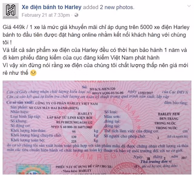 Dung mo xe dien Harley co gia 499 nghin dong-Hinh-2
