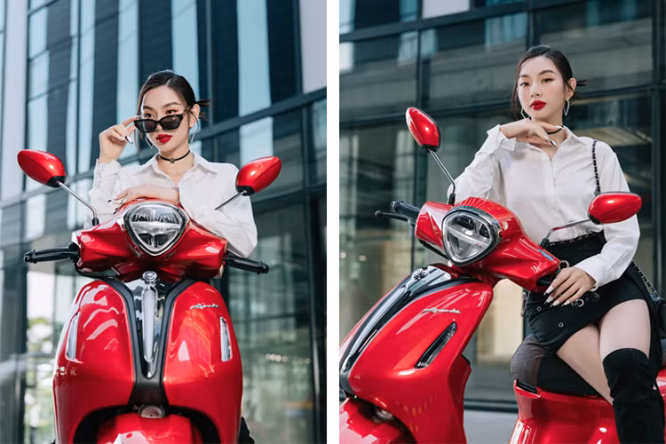 Hoa hau Thuy Tien bat mi bi quyet song xanh cung Yamaha Grande Hybrid-Hinh-3