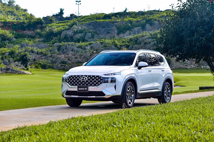Ngược với đà tăng trưởng ấn tượng của Ford Everest là sức giảm mạnh của Hyundai SantaFe. Cụ thể, các đại lý Hyundai đã bán ra 6.418 chiếc Santa Fe trong năm 2023, giảm tới 39,5% so với năm 2022.