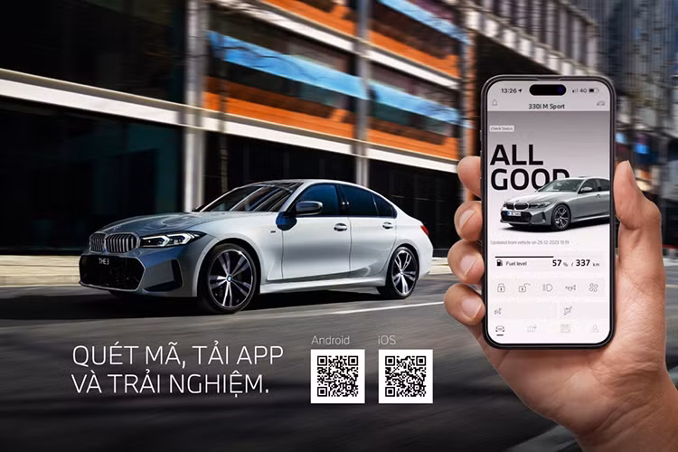 Chu xe BMW 3 Series co the mo va khoa cua xe tu xa