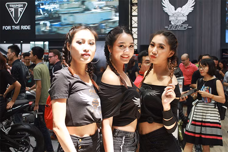 So với những kỳ triển lãm về phương tiện vận tải và công nghiệp phụ trợ trước đây, triển lãm AutoExpo 2018 năm nay đã có phần nhộn nhịp hơn nhờ sự xuất hiện của 4 thương hiệu môtô phân khối lớn chính hãng gồm Ducati, Triumph, Harley Davidson và Royal Enfield.