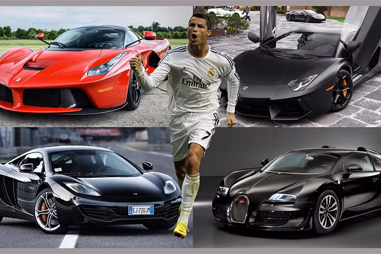 Siêu sao Bồ Đào Nha - Cristiano Ronaldo là người giàu nhất trong giới cầu thủ với mức thu nhập cả trăm triệu đô/năm. Bởi vậy chẳng ngạc nhiên khi CR7 sở hữu bộ sưu tập siêu xe lên tới hàng chục chiếc. Sau đây chỉ là một số những mẫu siêu xe hàng khủng mà anh chàng này sở hữu.