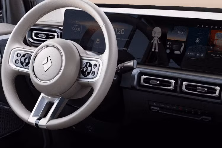 Không gian nội thất Baojun Yep được thiết kế khá đơn giản nhưng hiện đại, với điểm nhấn là cặp màn hình 10,25 inch chứa bảng đồng hồ lái và hệ thống thông tin giải trí. Bên cạnh đó, xe còn được trang bị camera 360 độ. Không gian hành lý của mẫu mini-SUV này có thể lên tới 715 lít khi gập hàng ghế sau.