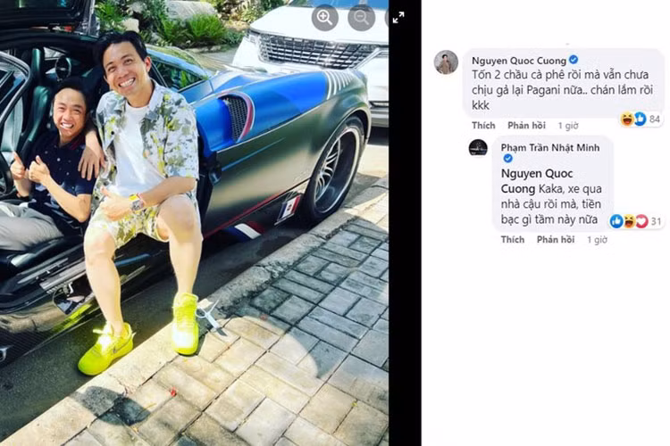 Để có thể khiến đại gia này lái Pagani Huayra đi cà phê, 2 người đi cùng cũng thuộc diện Top trong số những người chơi siêu xe tại Việt Nam. Cụ thể Cường Đô la điều khiển xe Ferrari F8 Tributo và một người bạn chạy chiếc xe Lamborghini Gallardo.