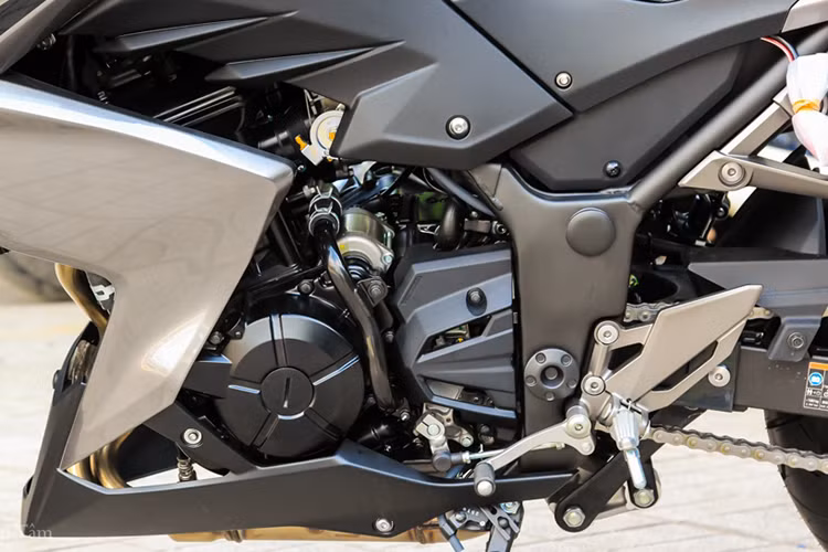 Được xây dựng dựa trên mẫu xe thể thao Ninja 300, sức mạnh của Kawasaki Z300 ABS 2017 cũng đến từ khối động cơ 2 xy-lanh song song, DOHC, với dung tích 296 phân khối, được làm mát bằng chất lỏng, sản sinh công suất đầu ra tối đa 39 mã lực tại 11.000 vòng/phút và mô-men xoắn cực đại là 27 Nm tại 10.000 vòng/phút kết hợp cùng hộp số 6 cấp độ.