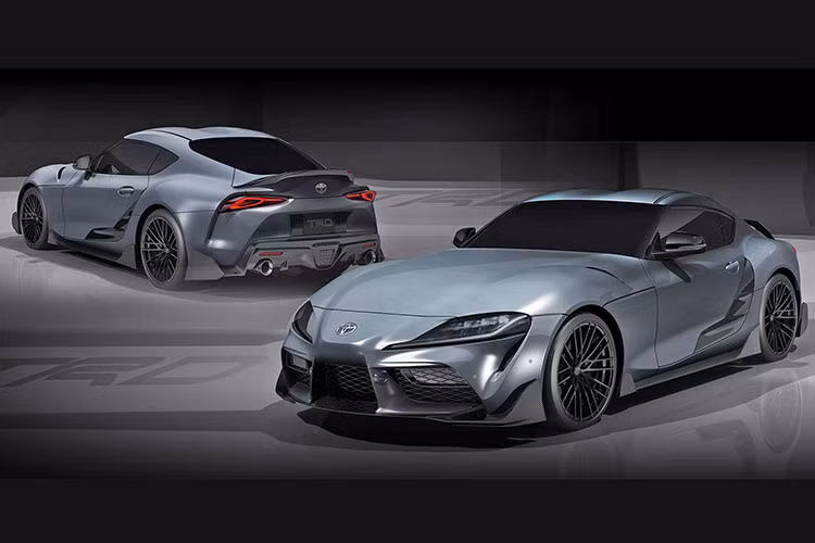 TRD còn thiết kế cho Supra một bộ mâm 19 inch nhiều nan bằng nhôm siêu nhẹ, đi kèm với lốp thể thao Michelin. Ngoài những thay đổi ở ngoại thất, GR Supra Performance Line vẫn được TRD giữ nguyên hệ động lực nguyên bản của Supra. Ở phiên bản cao cấp nhất Supra dùng động cơ 6 xi-lanh thẳng hàng 3.0l với tăng áp cuộn kép twin-scroll. Động cơ này cho công suất 335 mã lực và mô-men xoắn cực đại 500Nm.